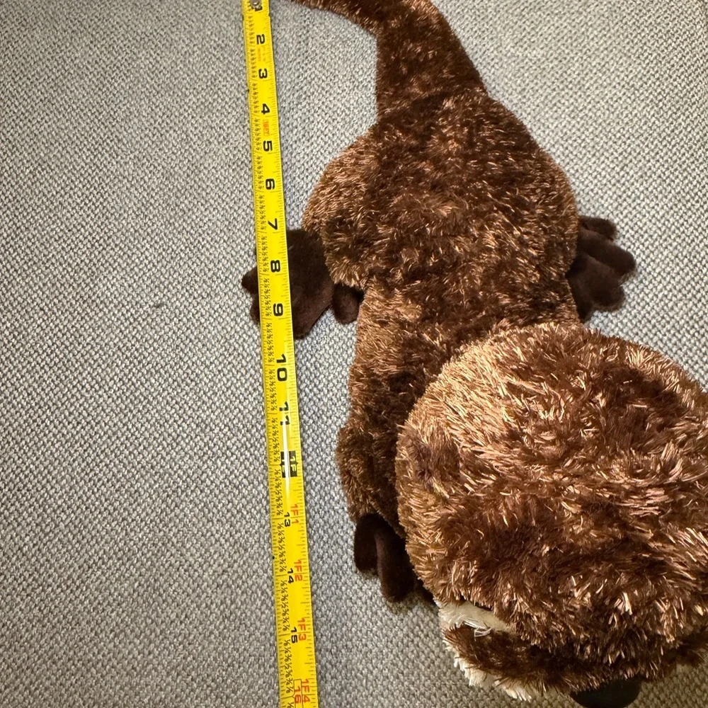 Adorable Brown and Cream Otter Plush for Small Pets